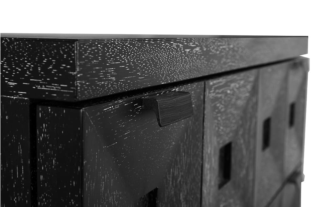 Musashi 2 Drawer, Large, Black Walnut