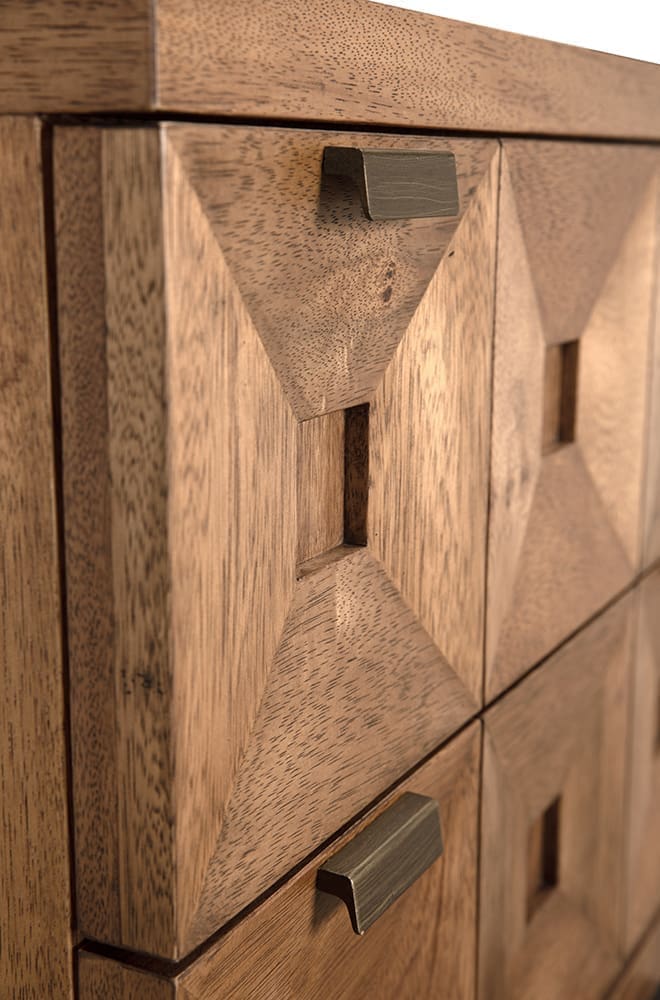 Musashi 2 Drawer, Small, Dark Walnut