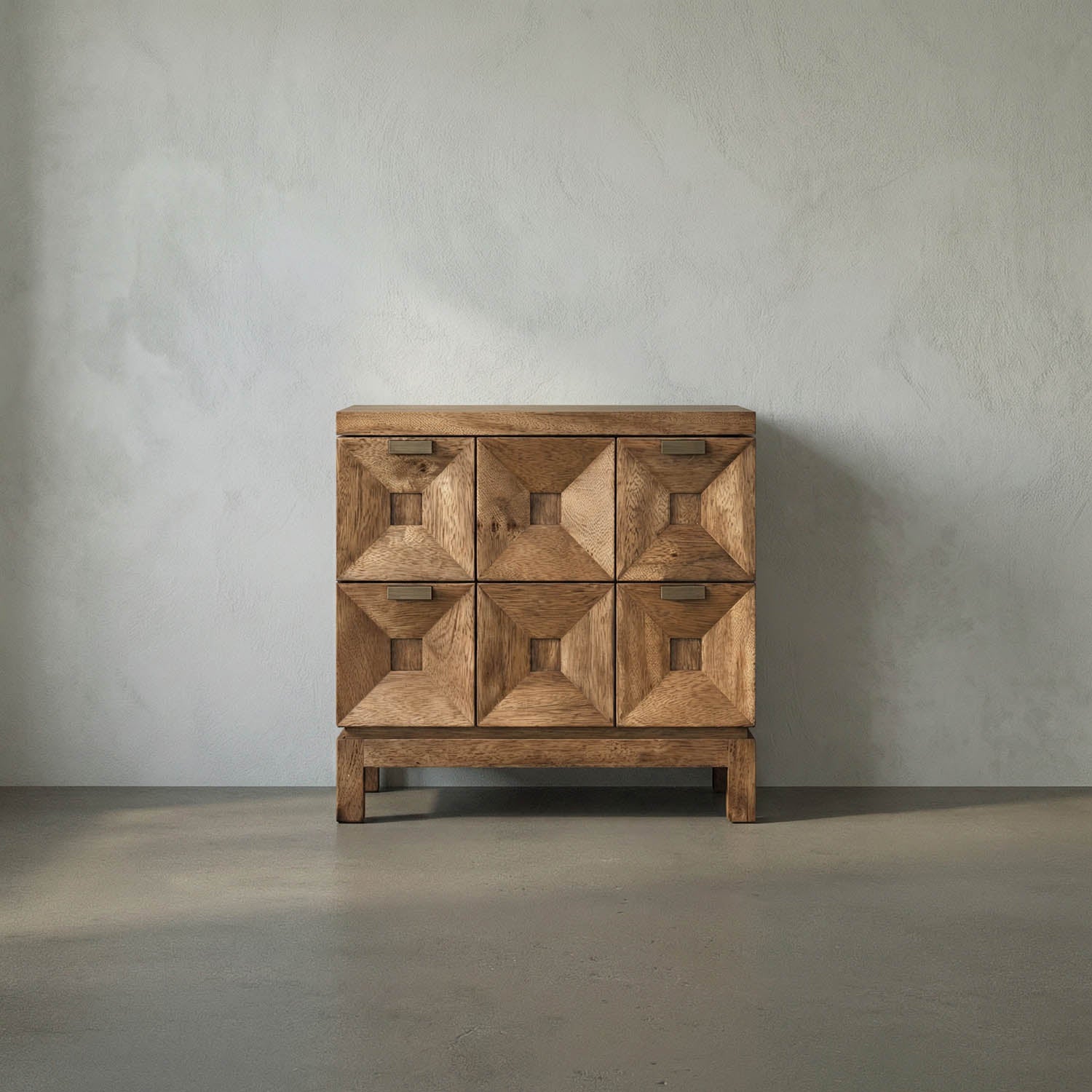 Musashi 2 Drawer, Small, Dark Walnut by Noir
