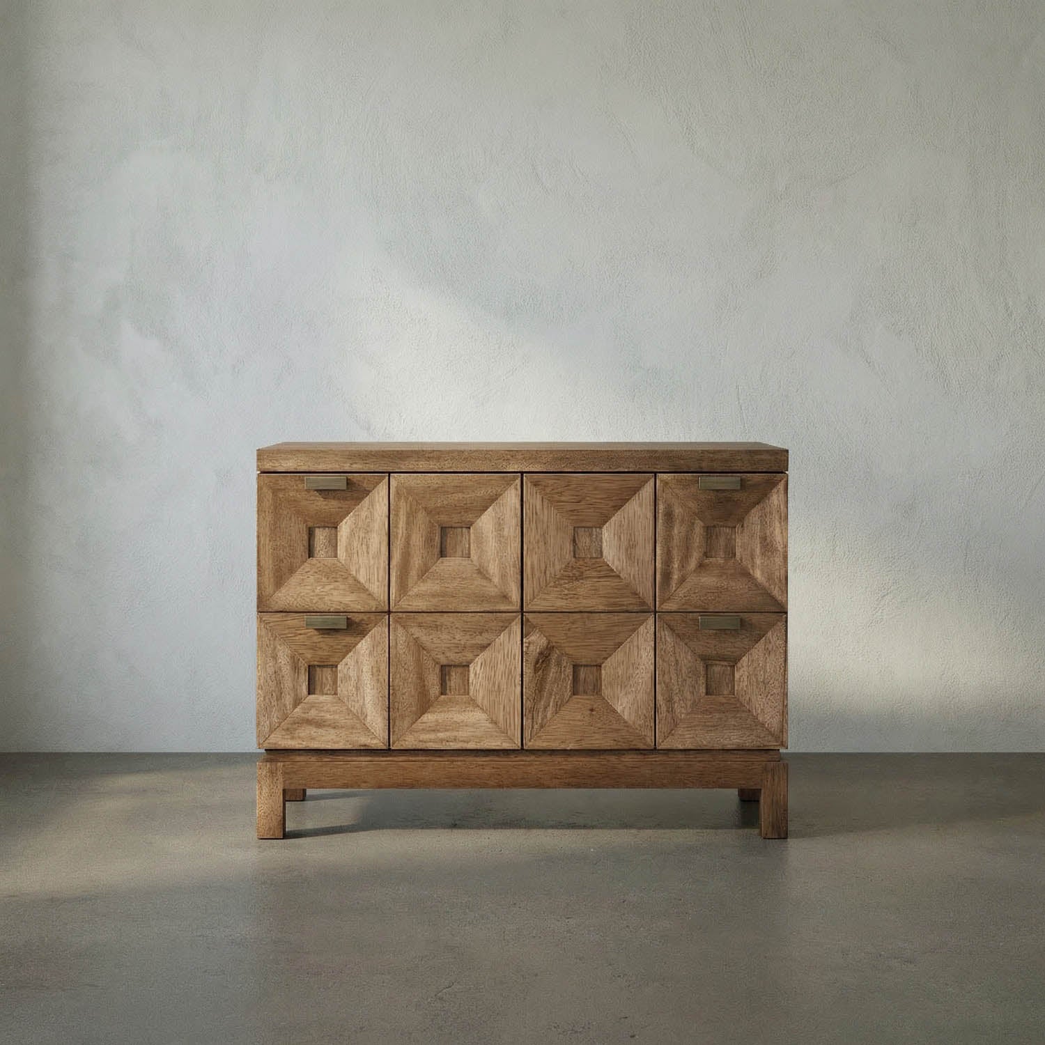 Musashi 2 Drawer, Large, Dark Walnut by Noir
