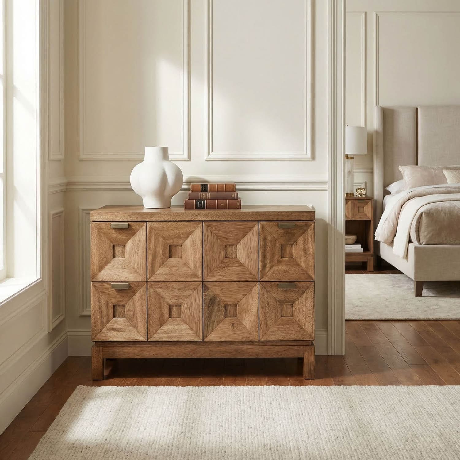 Musashi 2 Drawer, Large, Dark Walnut