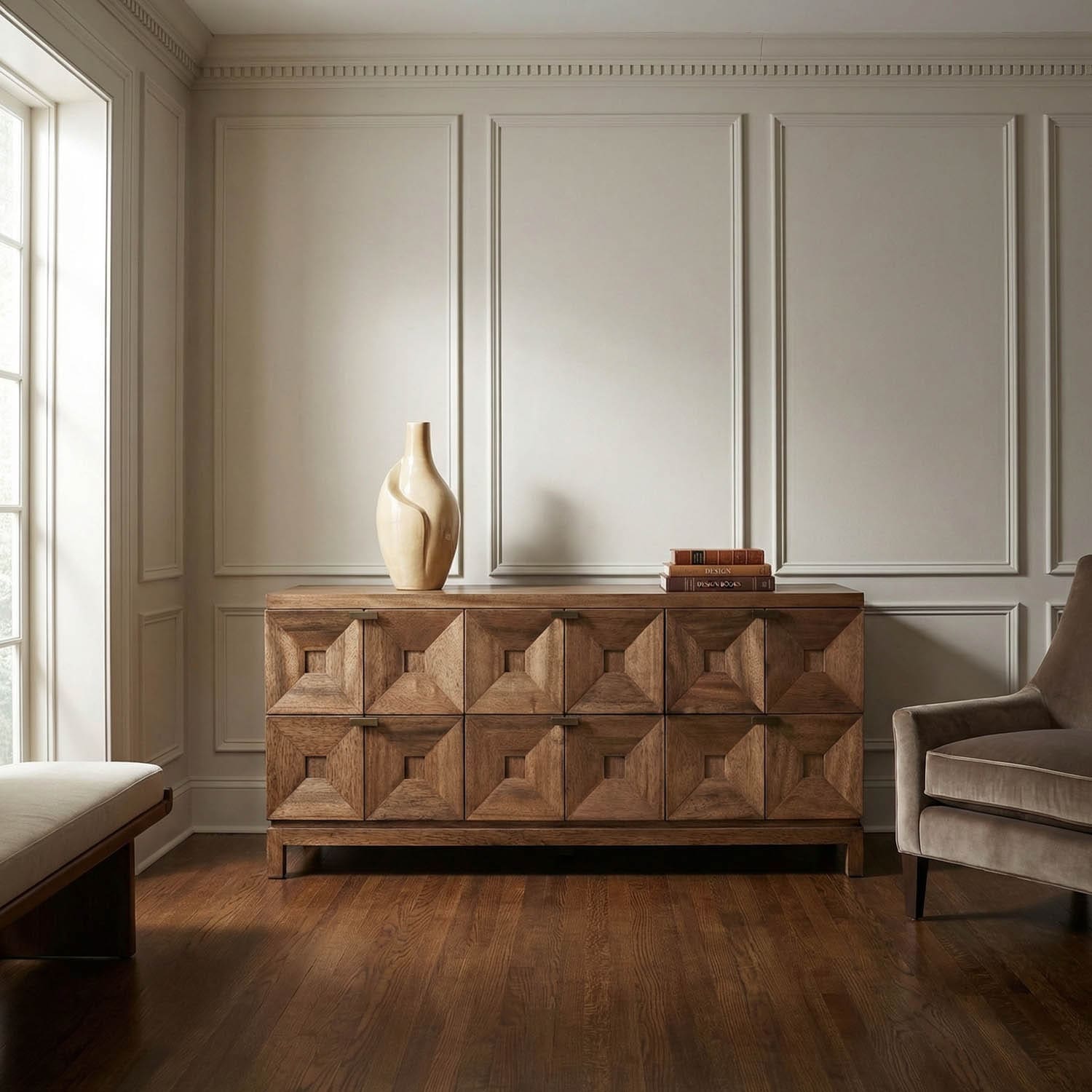 Musashi 6 Drawer, Dark Walnut