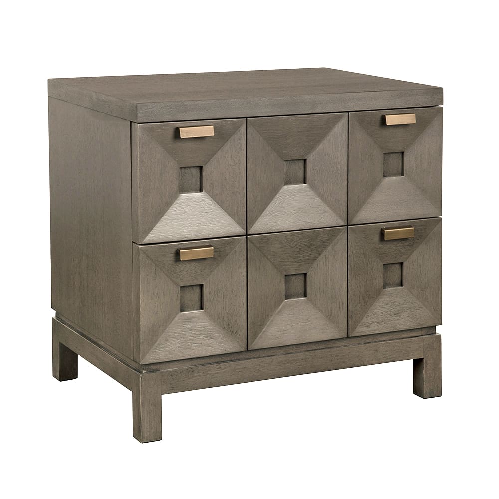 Musashi 2 Drawer, Small, Greige Walnut