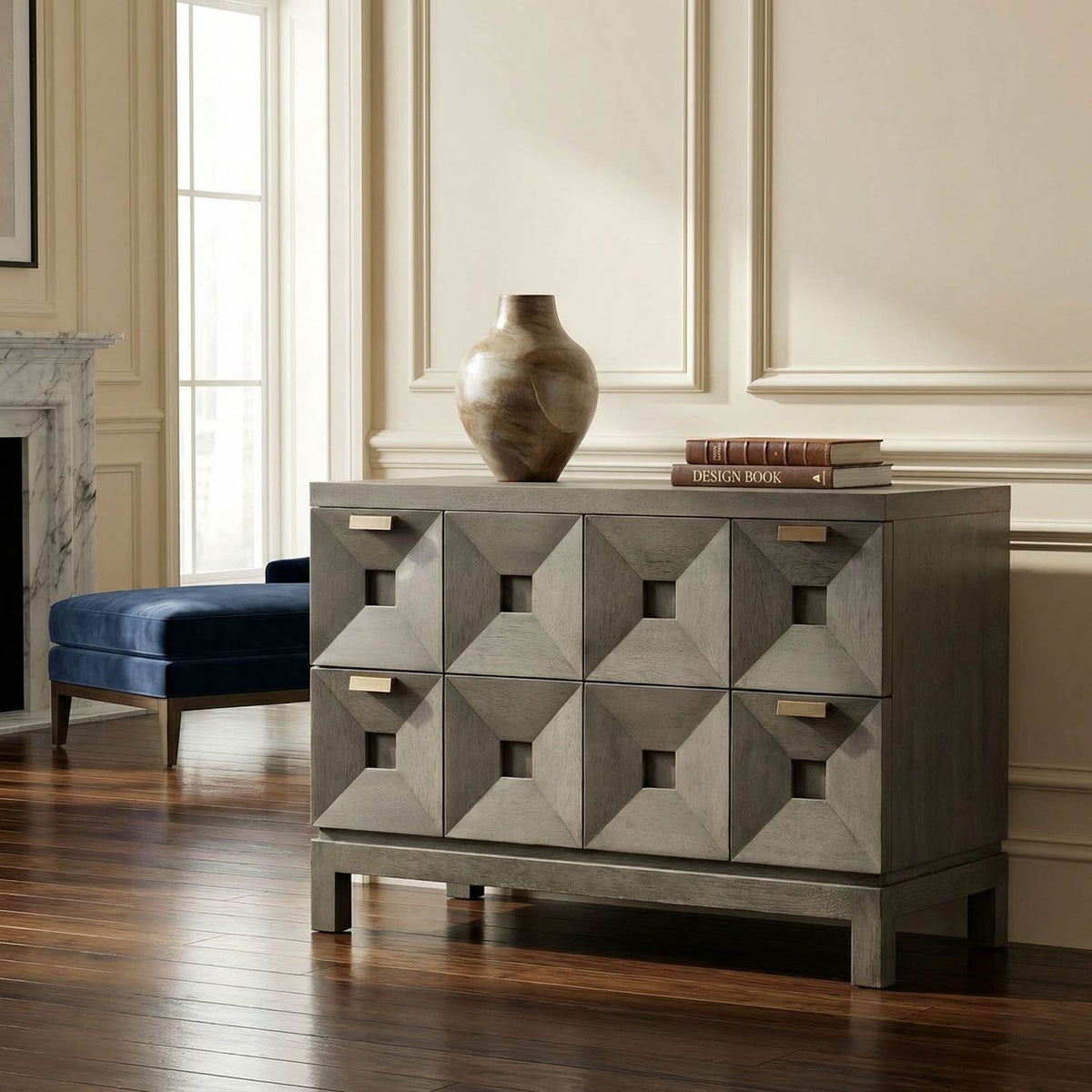 Musashi 2 Drawer, Large, Greige Walnut
