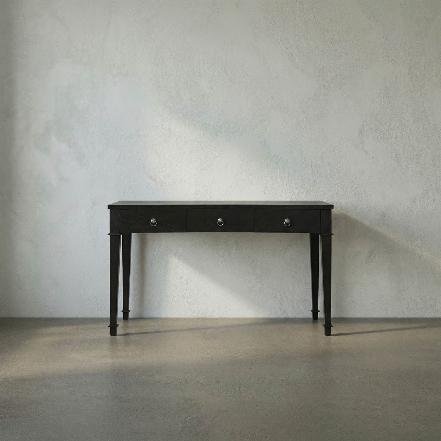 Curba Desk, Hand Rubbed Black by Noir