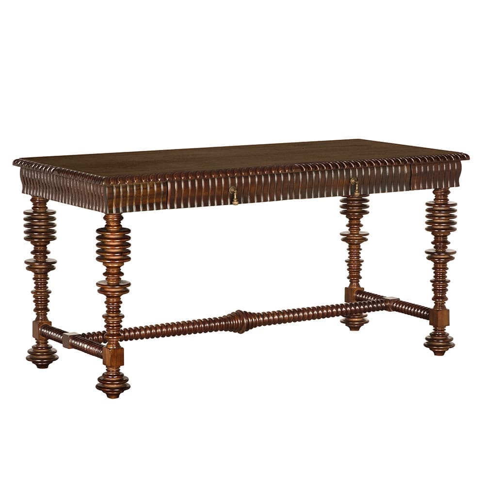 Portuguese Desk, Small, Hand Rubbed Brown