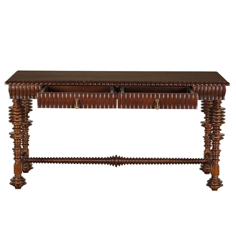 Portuguese Desk, Small, Hand Rubbed Brown