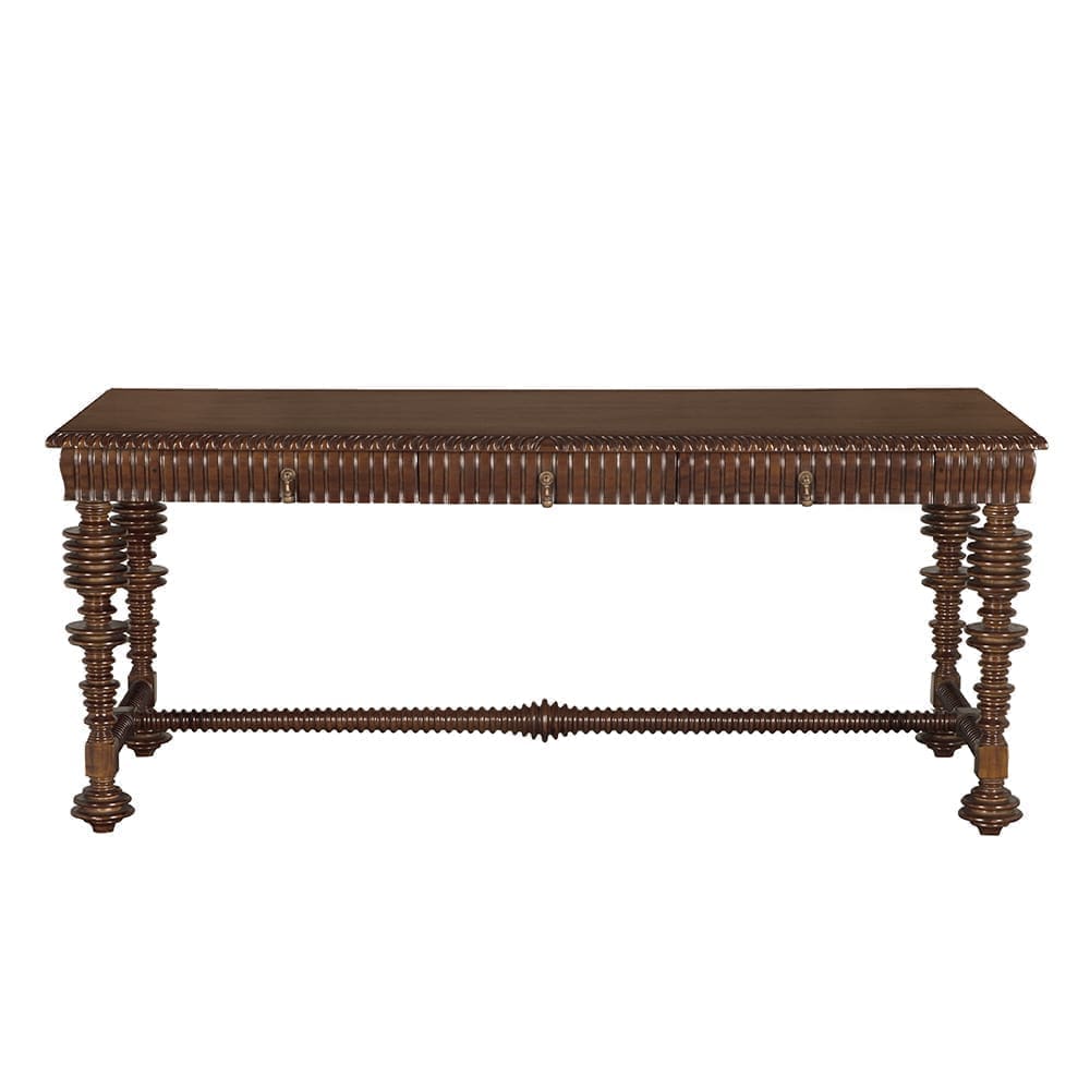 Portuguese Desk, Hand Rubbed Brown