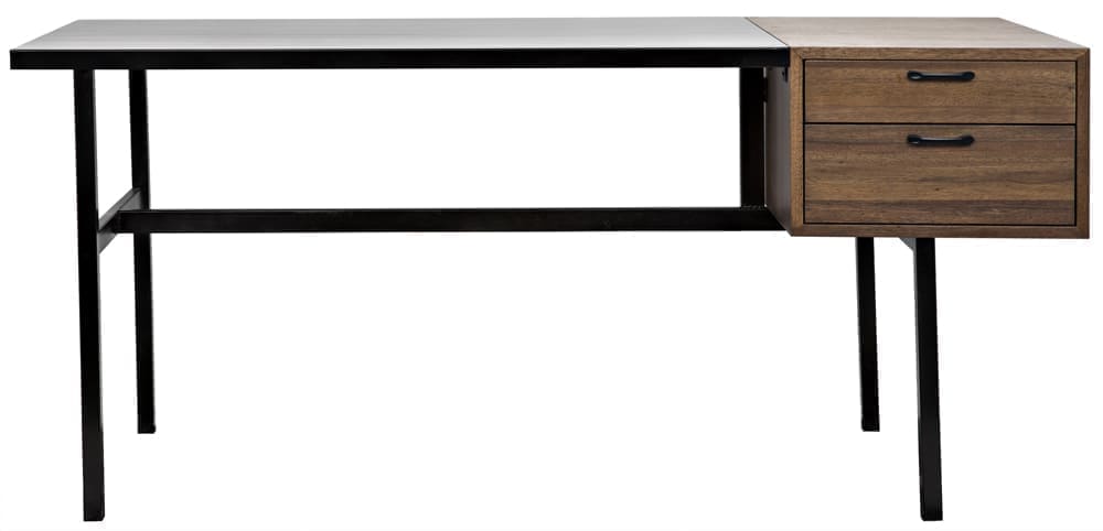 Algeron Desk with Black Iron