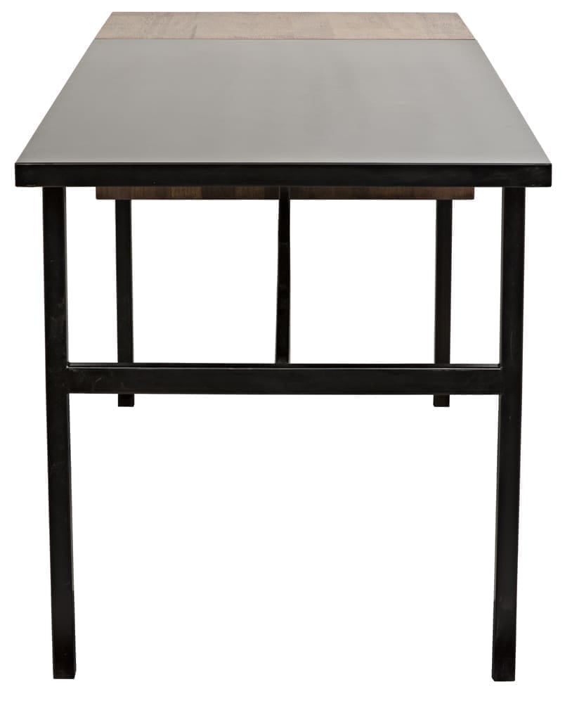 Algeron Desk with Black Iron