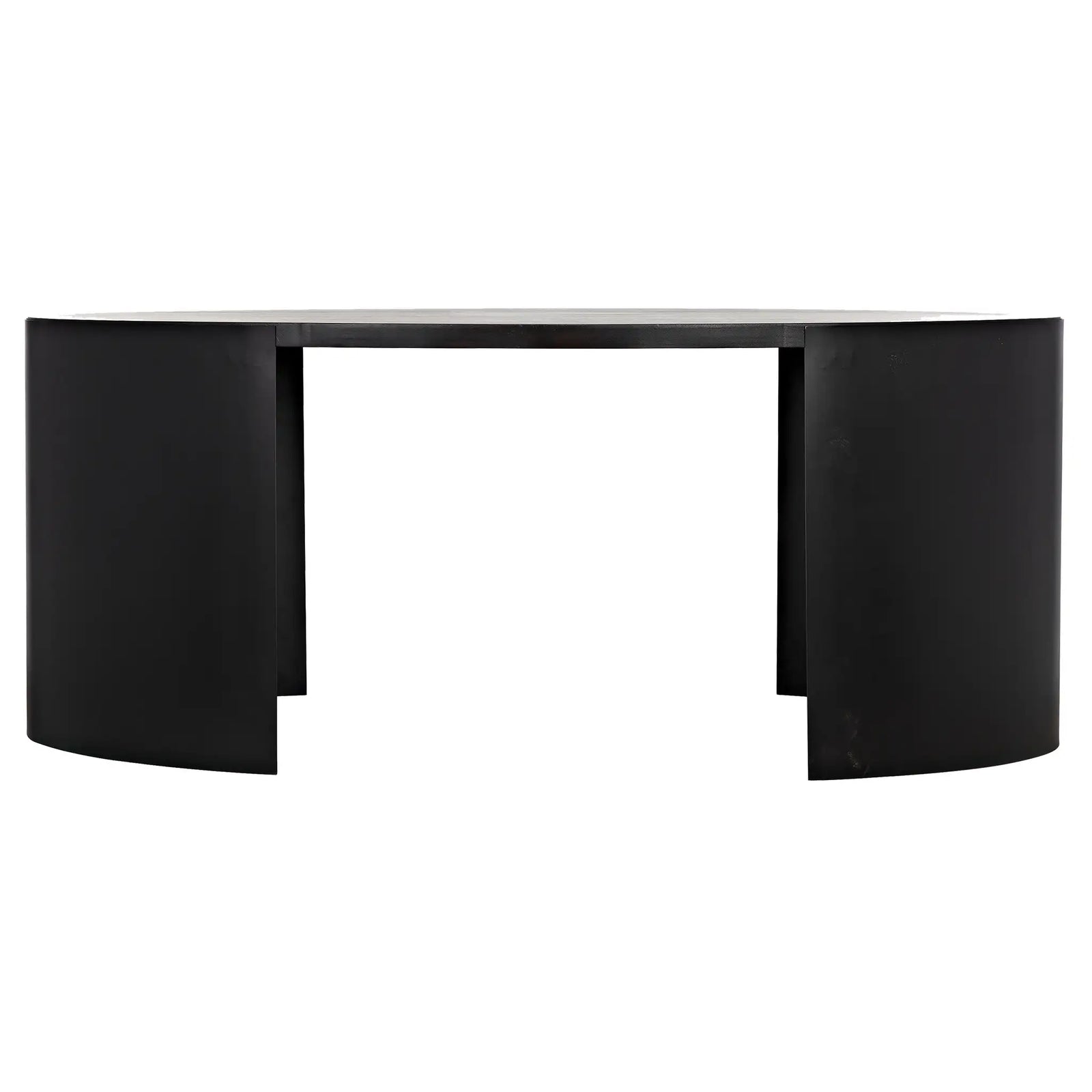 Marigold Desk, Ebony Walnut with Black Iron
