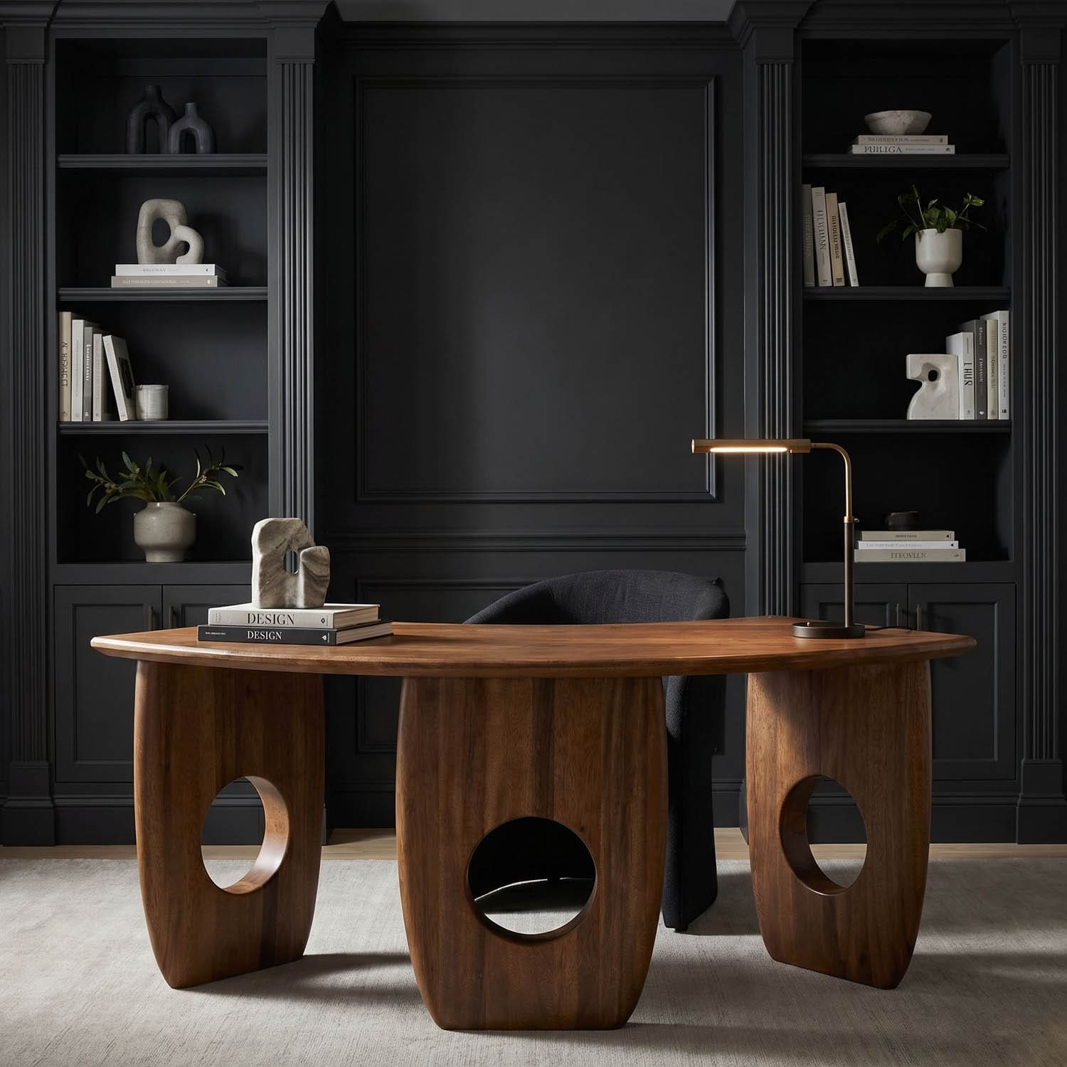 Lobster Desk, Dark Walnut