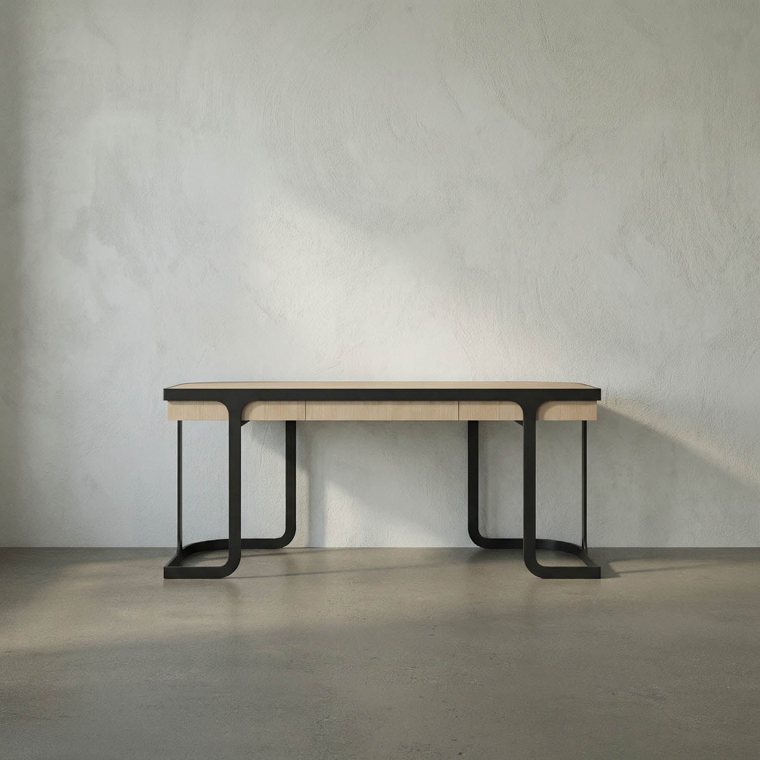 Hamilton Desk, White Oak by Noir