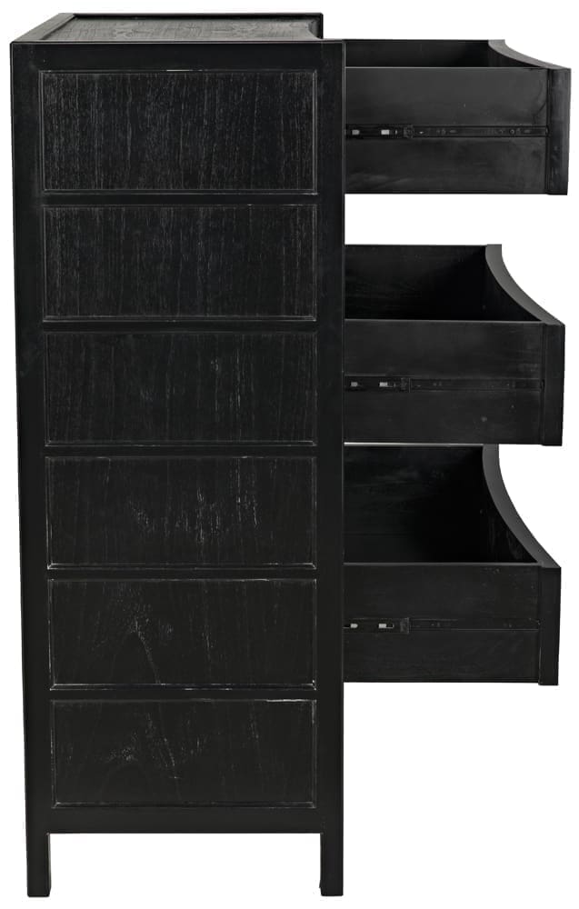 Hampton Tall Boy, Hand Rubbed Black