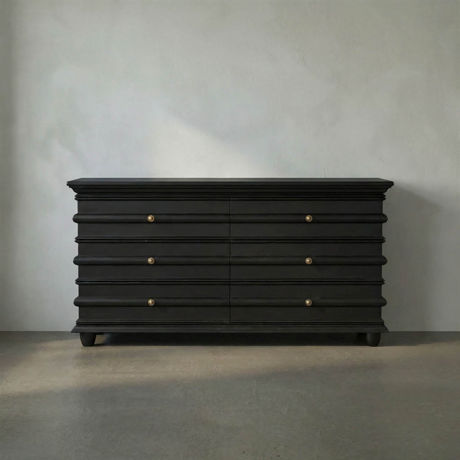 Ascona Chest, Hand Rubbed Black by Noir