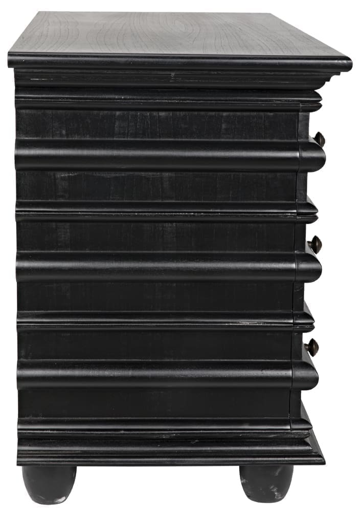 Ascona Small Chest, Hand Rubbed Black