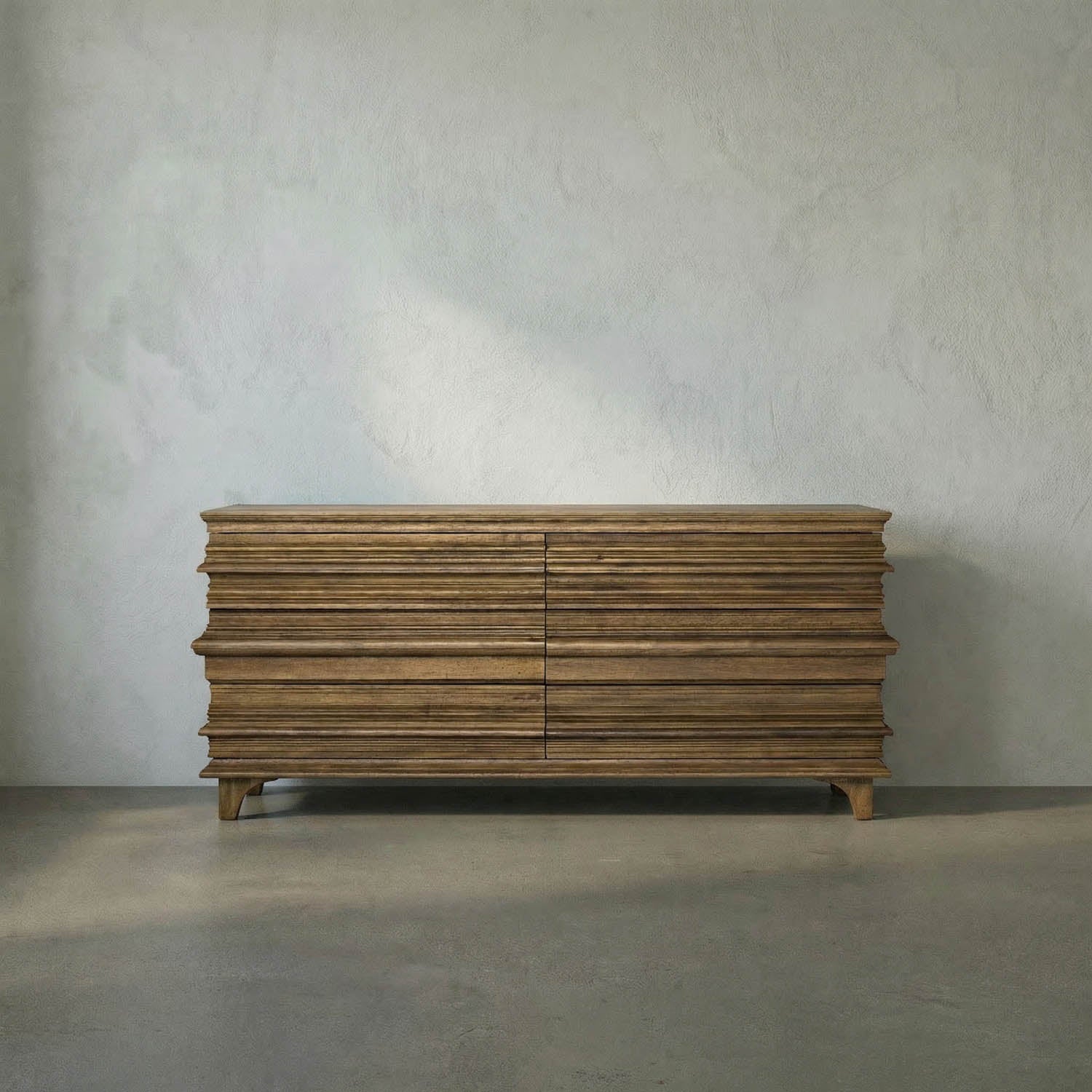 Bernard 6 Drawer, Dark Walnut by Noir