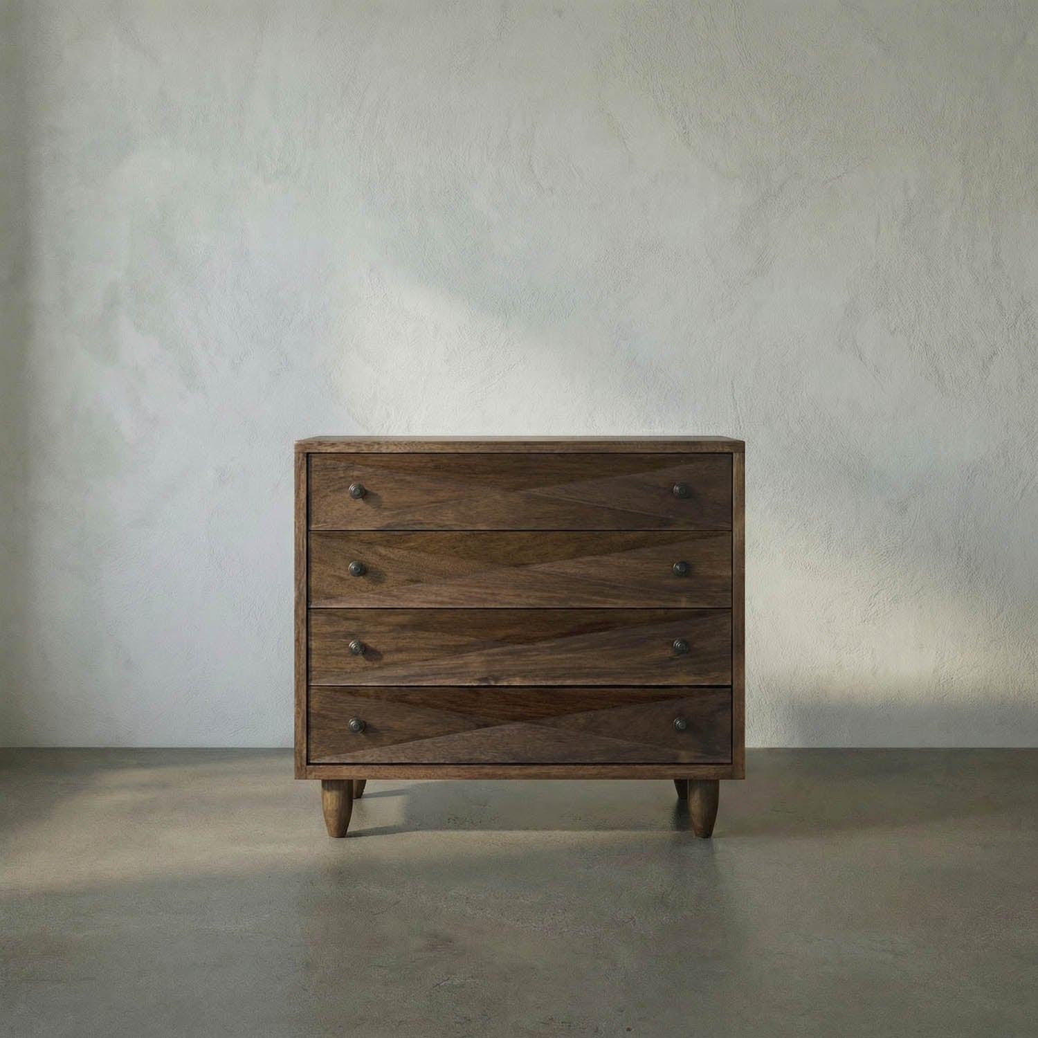 Diamond Chest, Dark Walnut by Noir