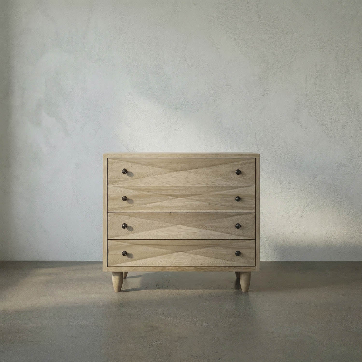 Diamond Chest, Washed Walnut by Noir