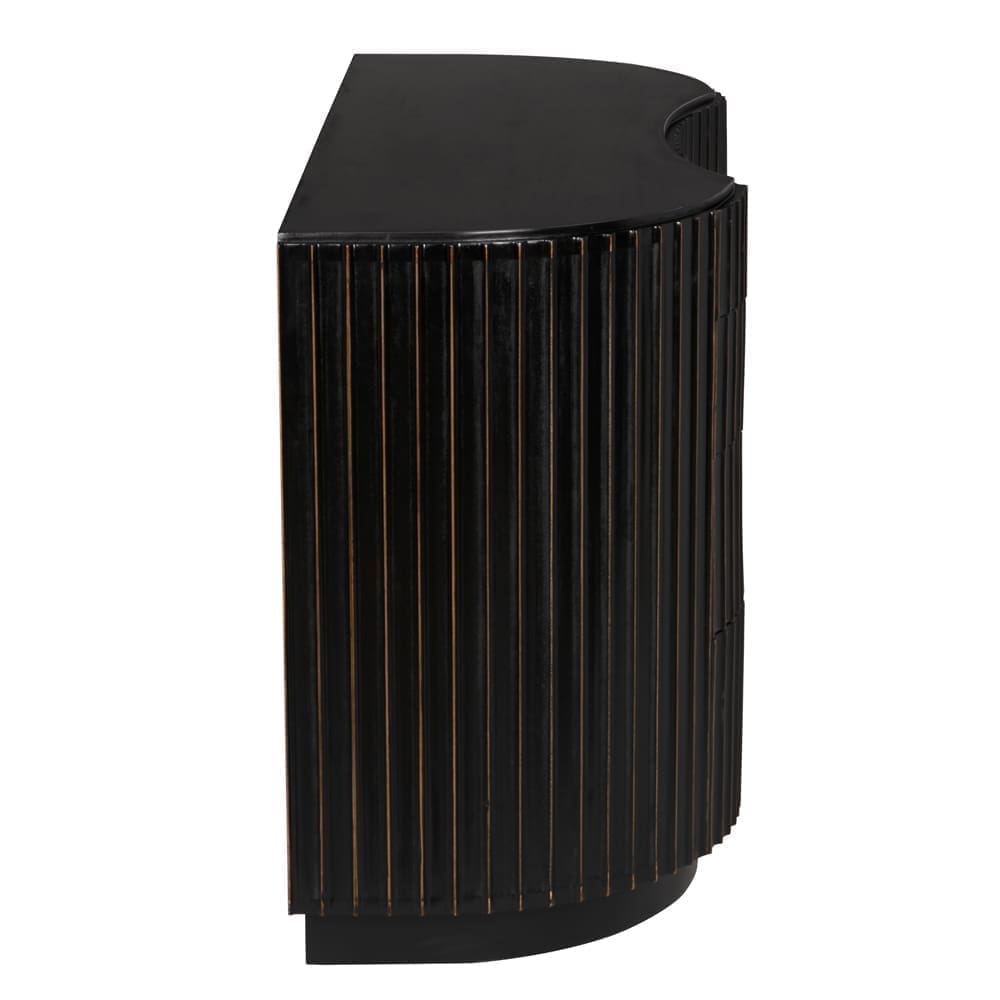 Irene Dresser, Hand Rubbed Black with Light Brown Trim