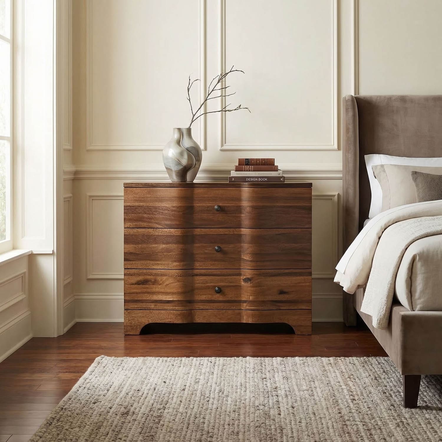 Claudie Chest, Dark Walnut