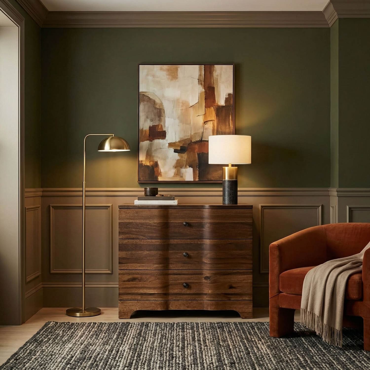 Claudie Chest, Dark Walnut