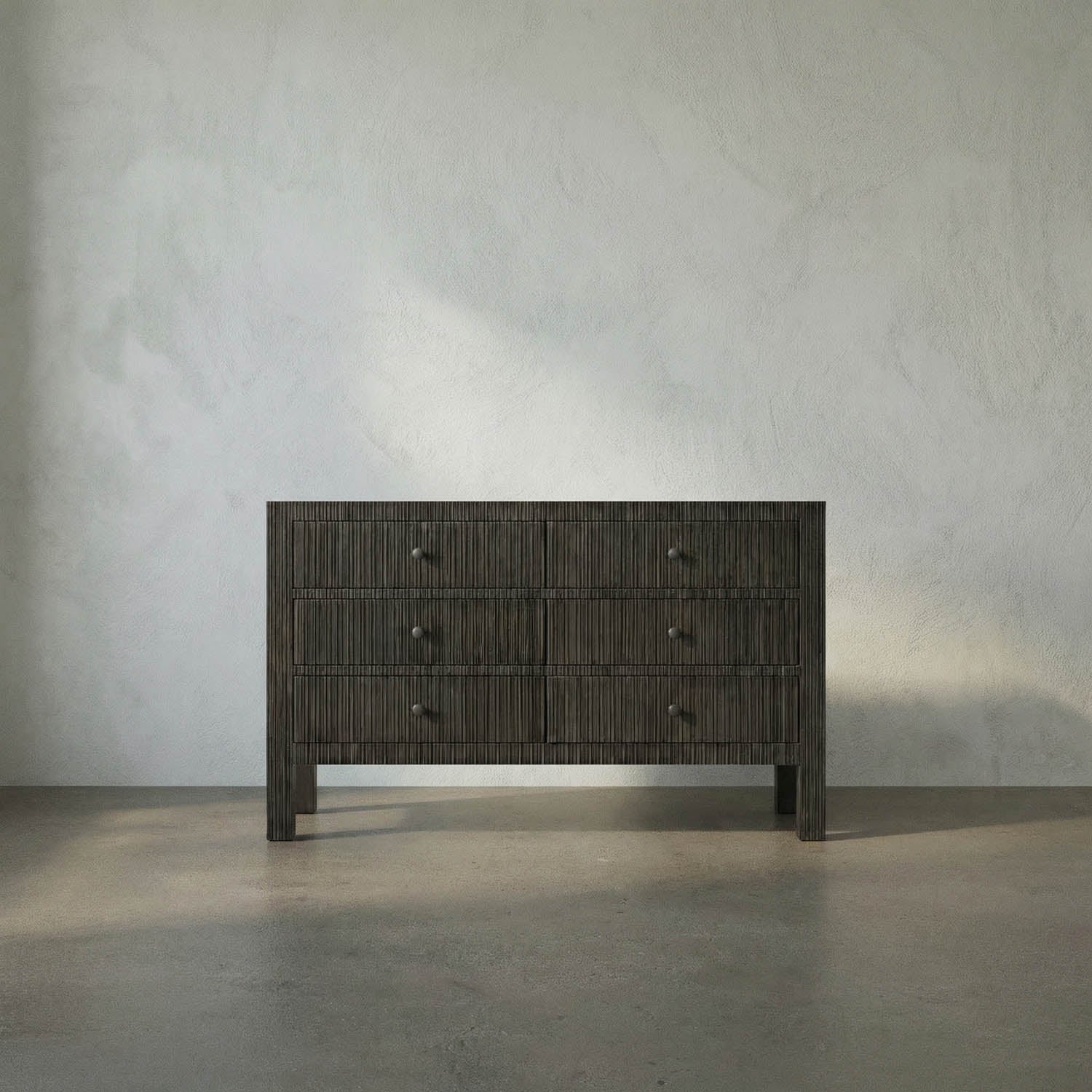Conrad 6 Drawer Dresser, Pale by Noir