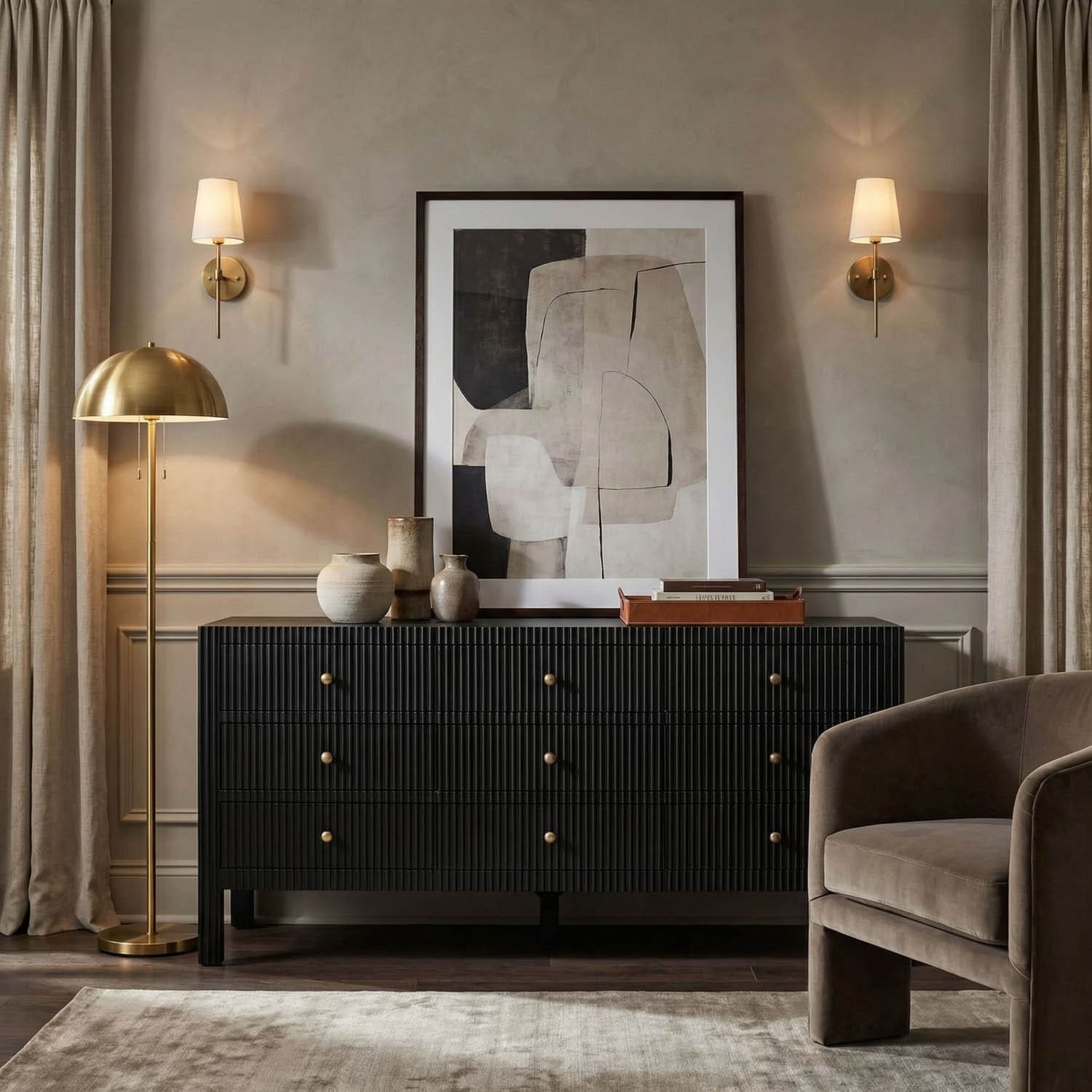 Conrad 9 Drawer Dresser, Pale