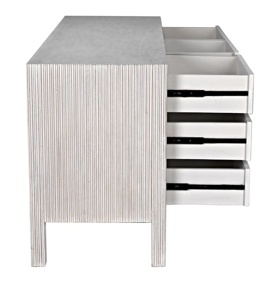 Conrad 9 Drawer Dresser, White Wash