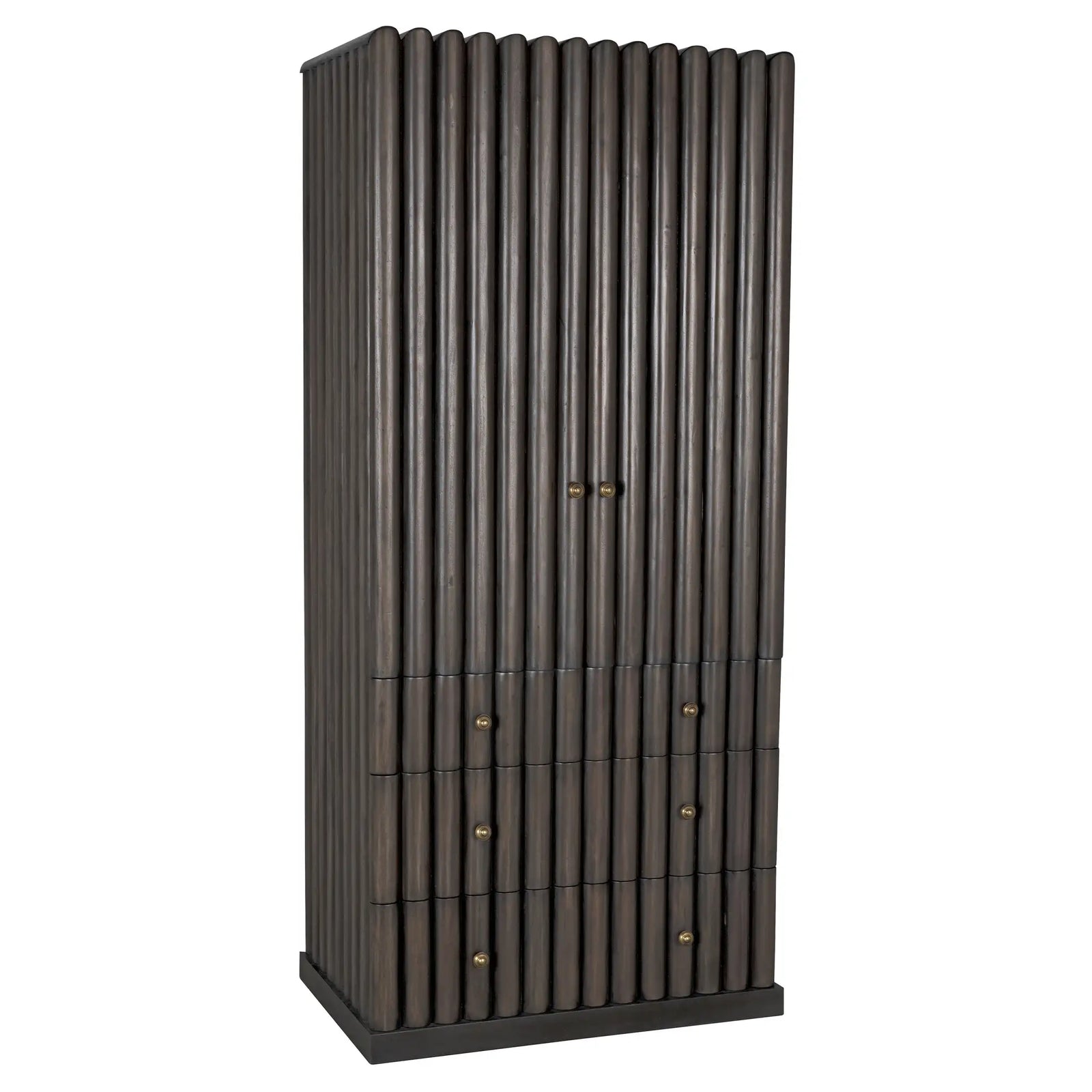 Amunet Hutch, Pale Rubbed with Light Brown Trim