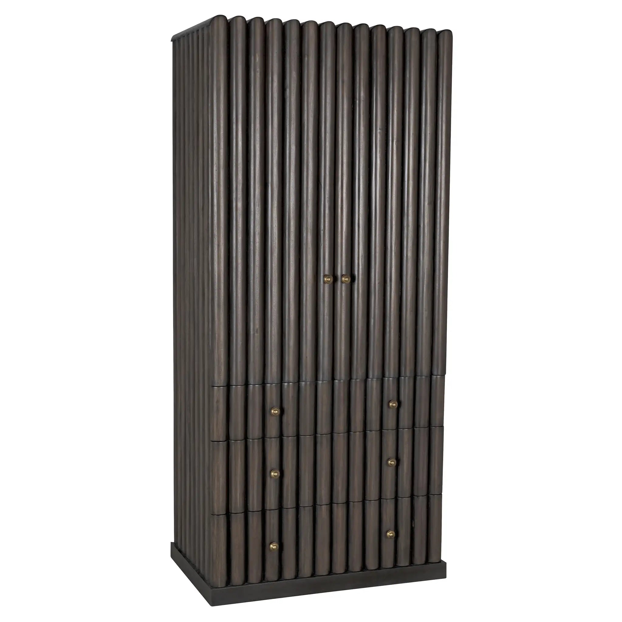 Amunet Hutch, Pale Rubbed with Light Brown Trim