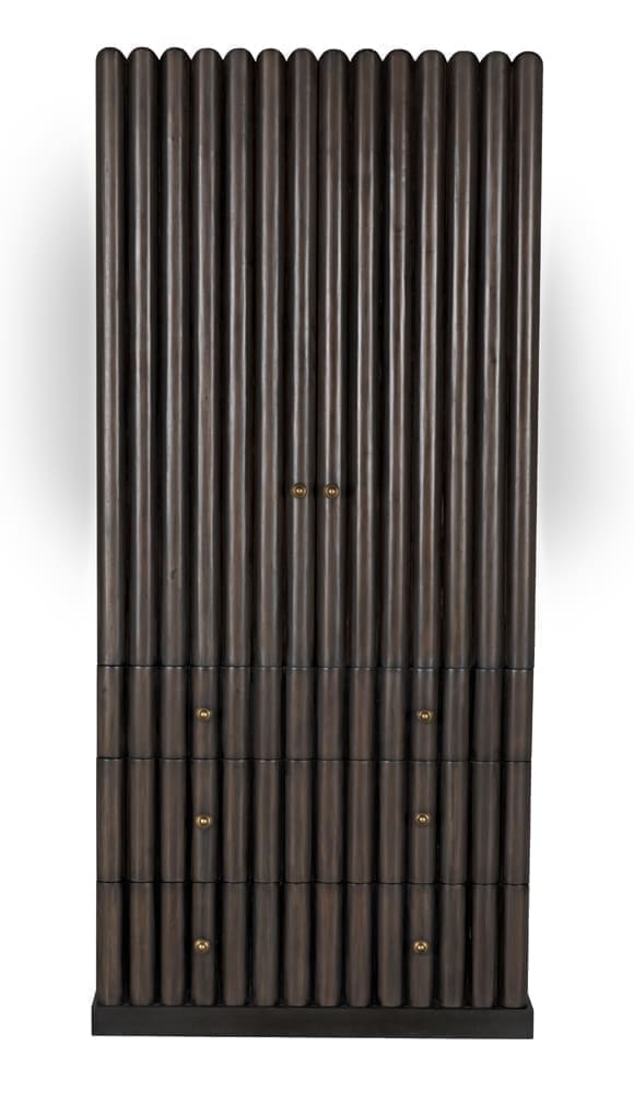 Amunet Hutch, Pale Rubbed with Light Brown Trim