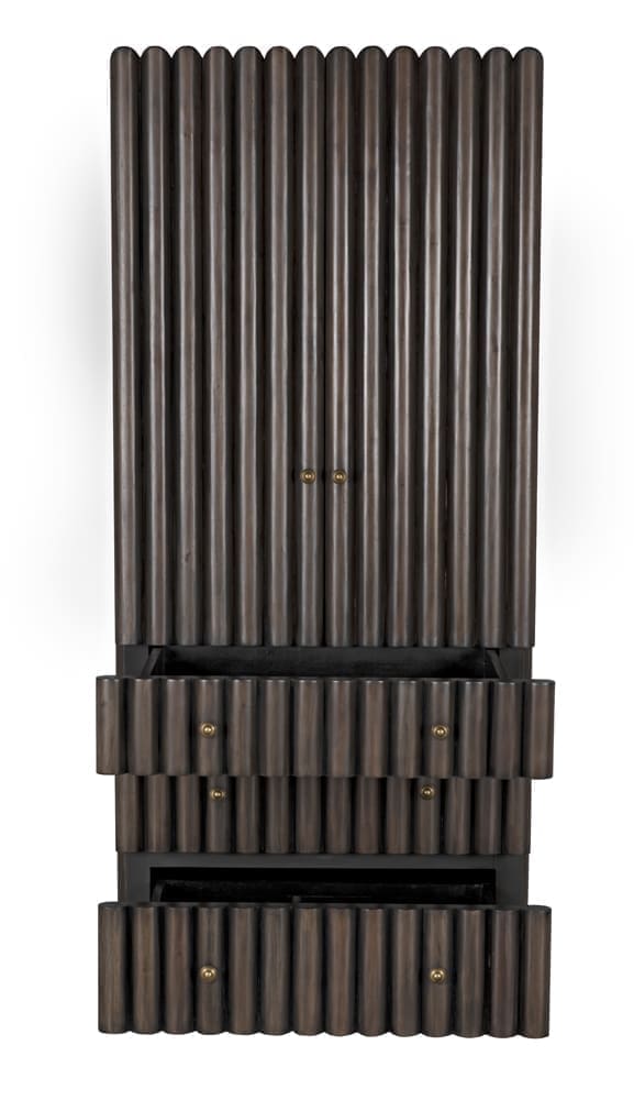 Amunet Hutch, Pale Rubbed with Light Brown Trim