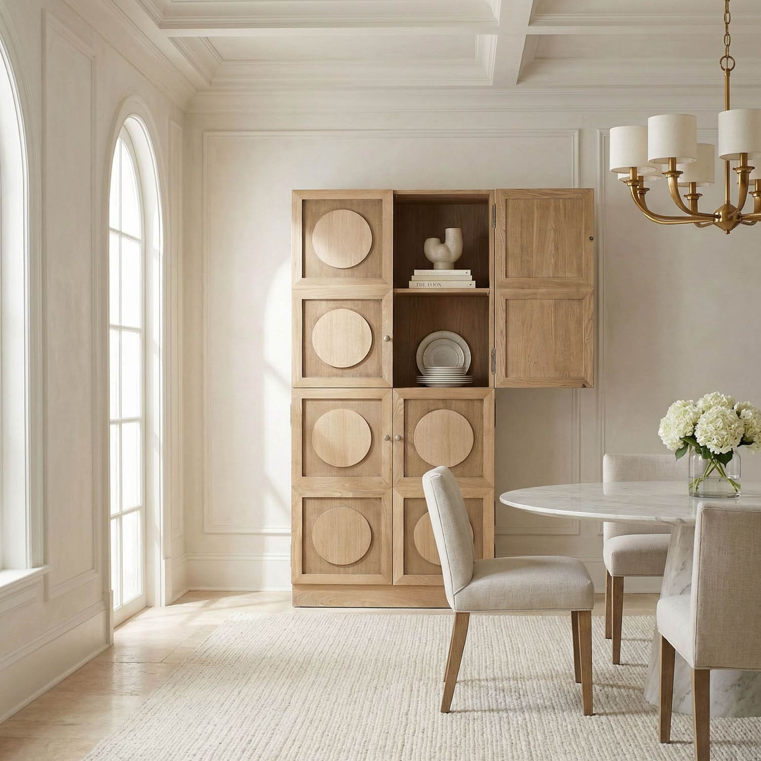 Wellington Hutch, White Oak