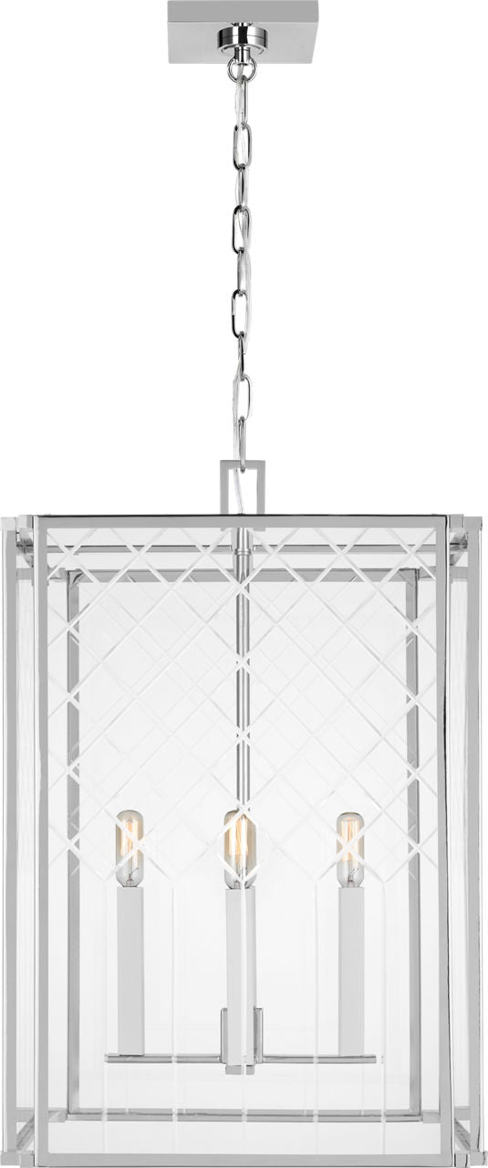 Erro Medium Lantern in Polished Nickel