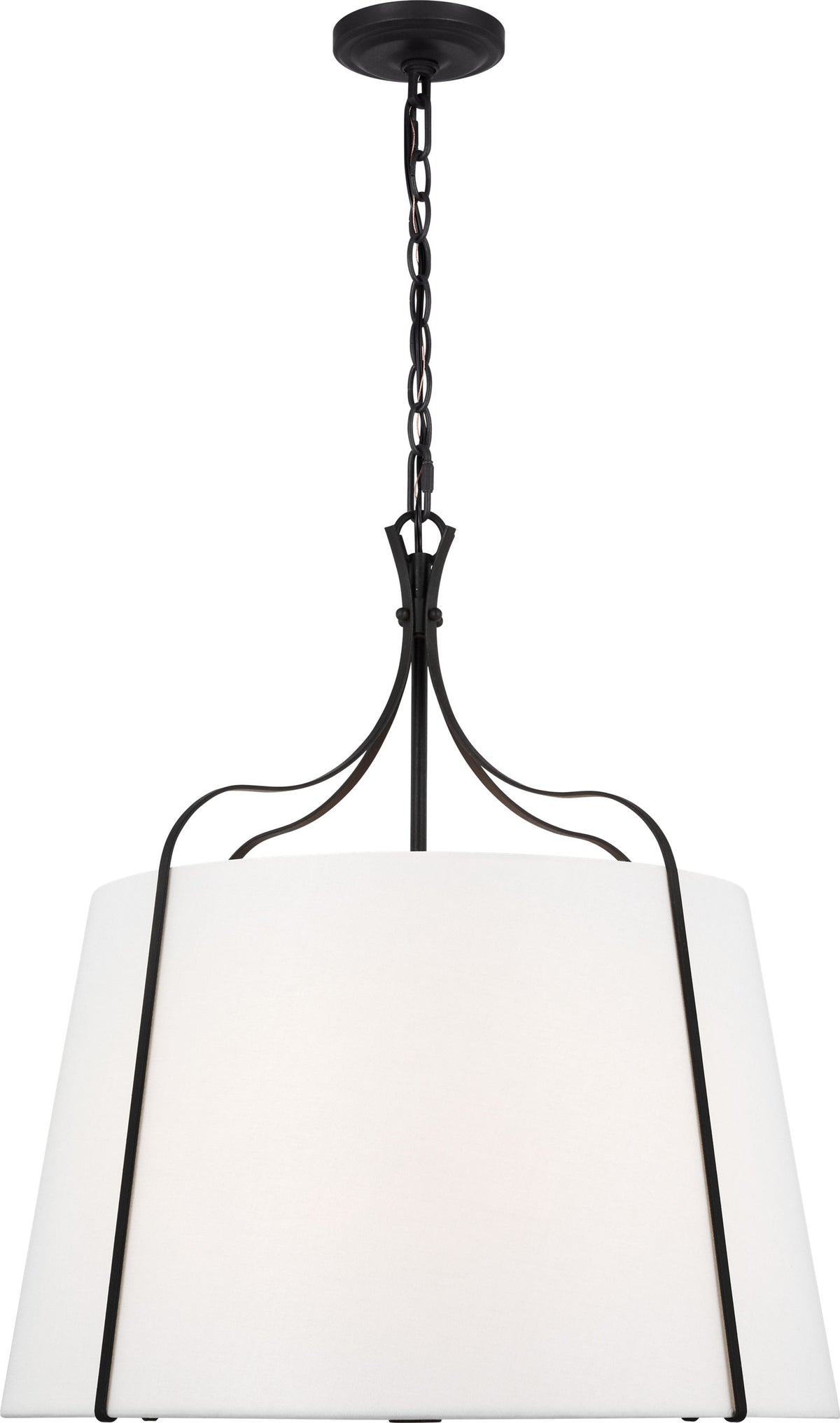 Leander Large Hanging Shade in Smith Steel