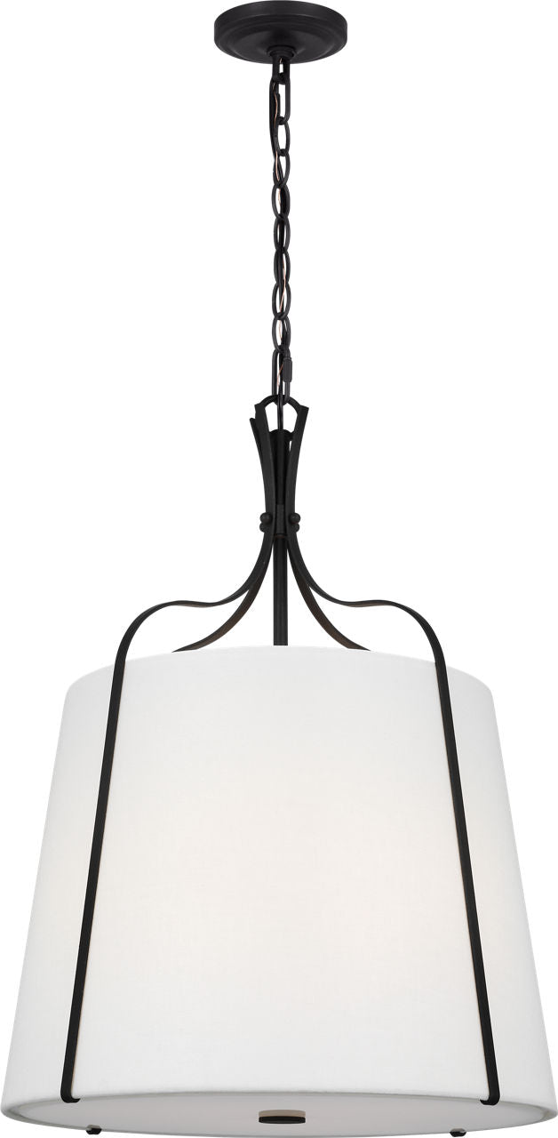 Leander Medium Hanging Shade in Smith Steel