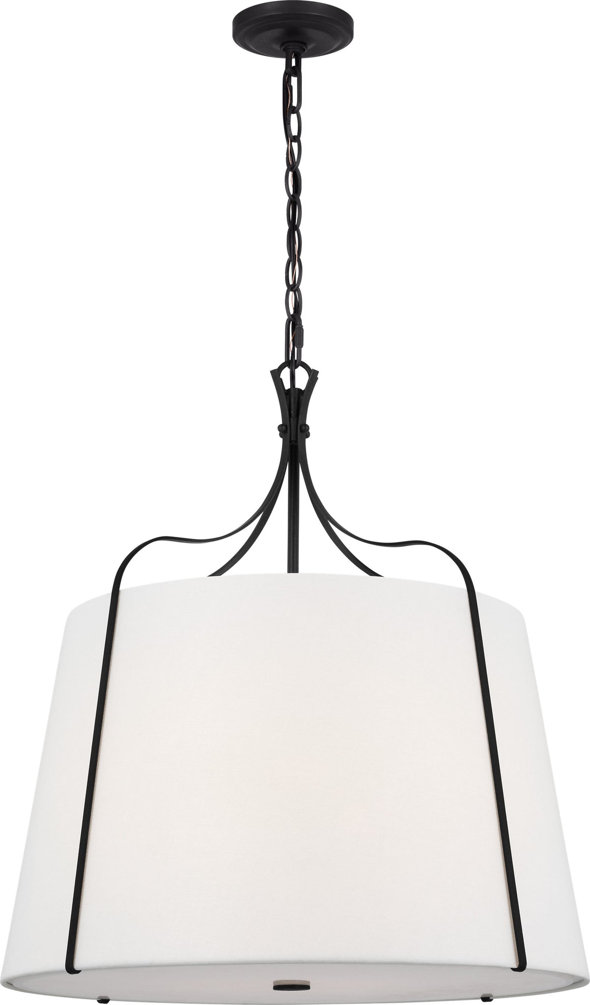 Leander Large Hanging Shade in Smith Steel