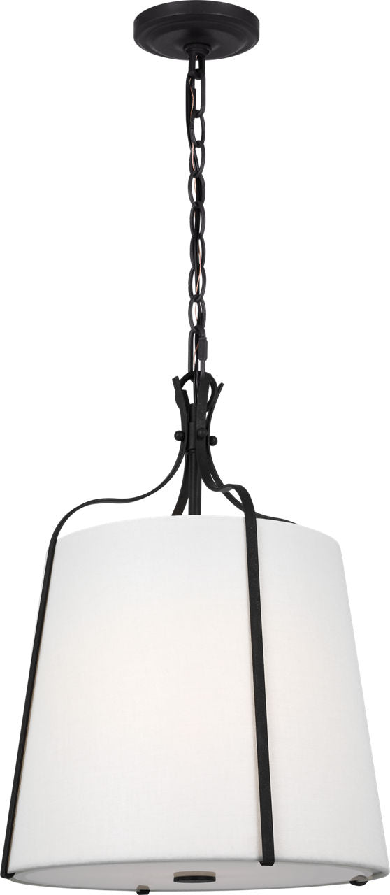 Leander Small Hanging Shade in Smith Steel