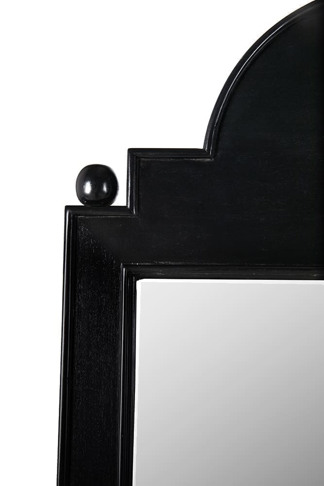 Jess Mirror, Hand Rubbed Black