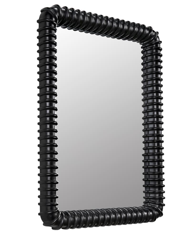 Toshi Mirror, Hand Rubbed Black
