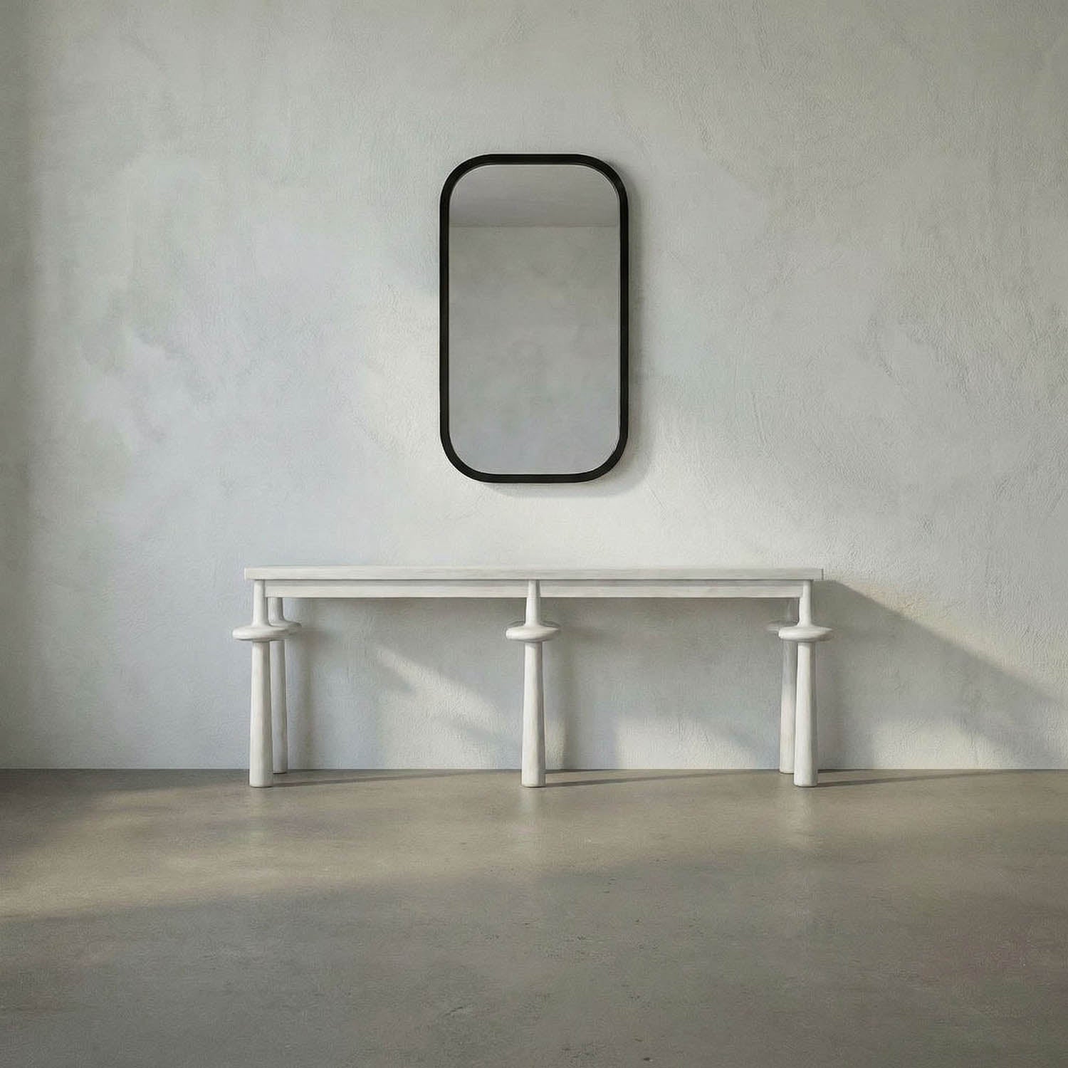 Gorky Mirror II, Black Metal Frame by Noir