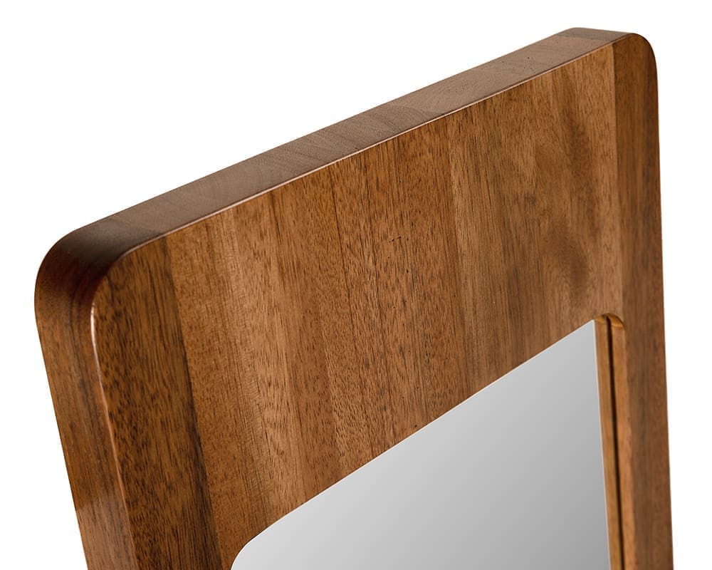 Franklin Mirror, B, Dark Walnut