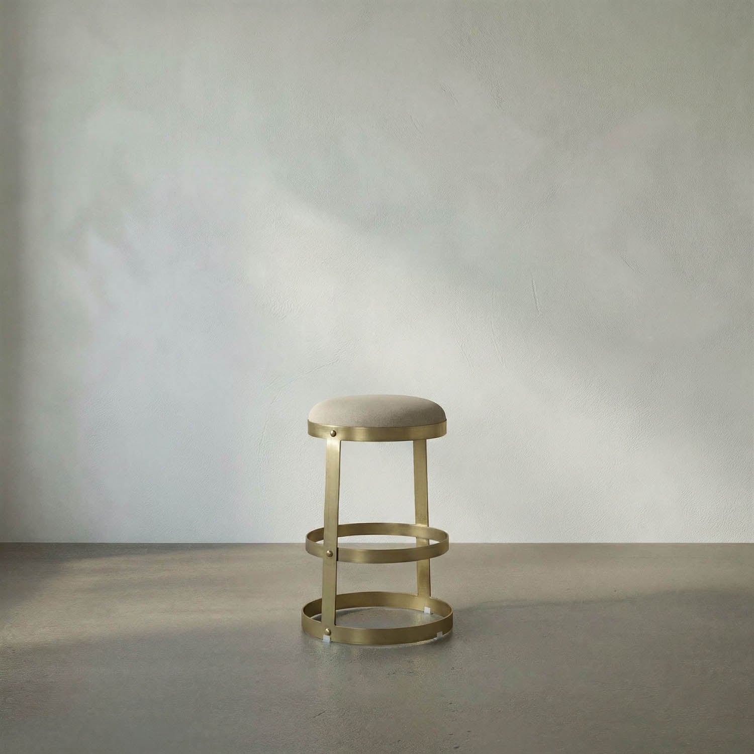 Dior Counter Stool, Metal with Brass Finish by Noir