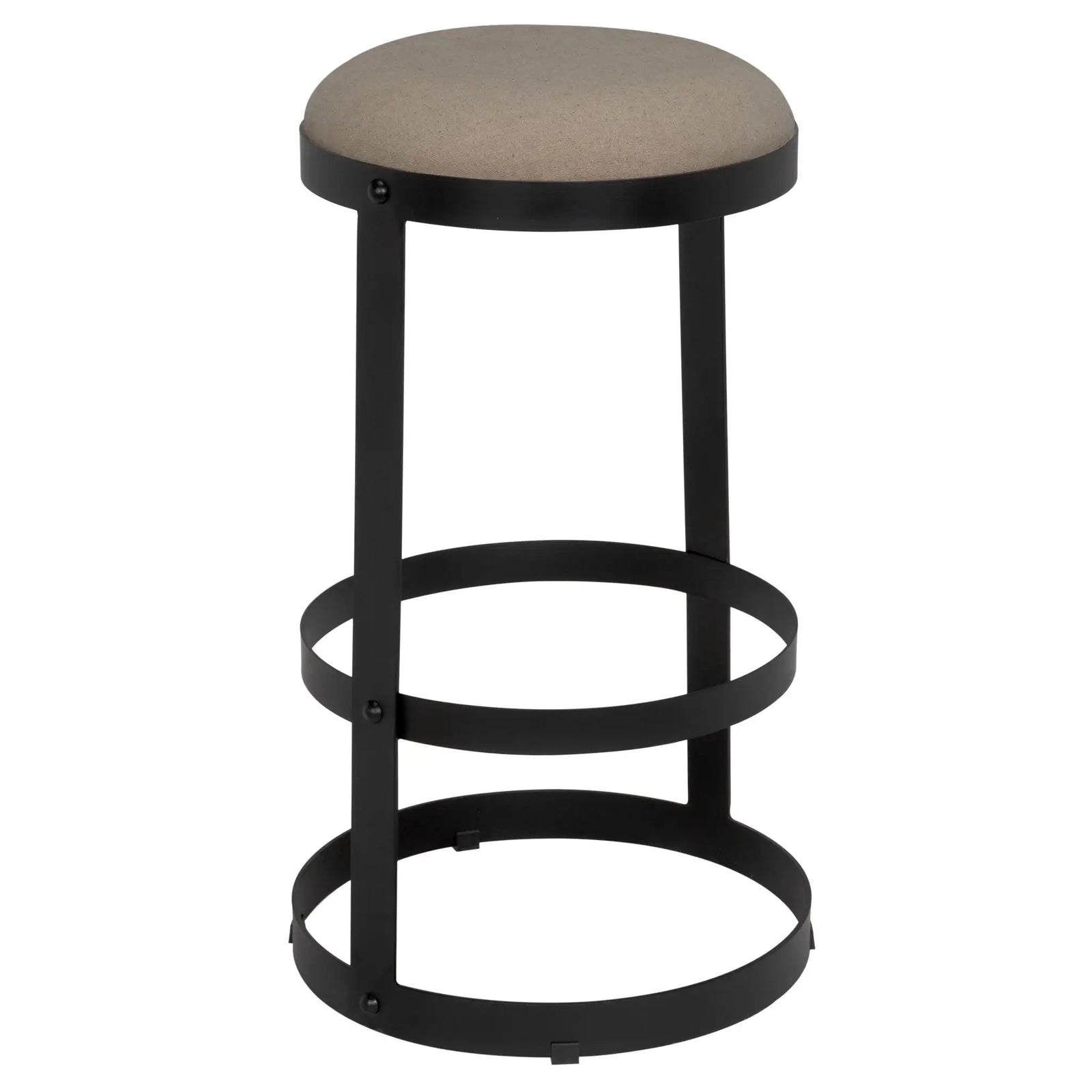Dior Bar Stool, Black Iron
