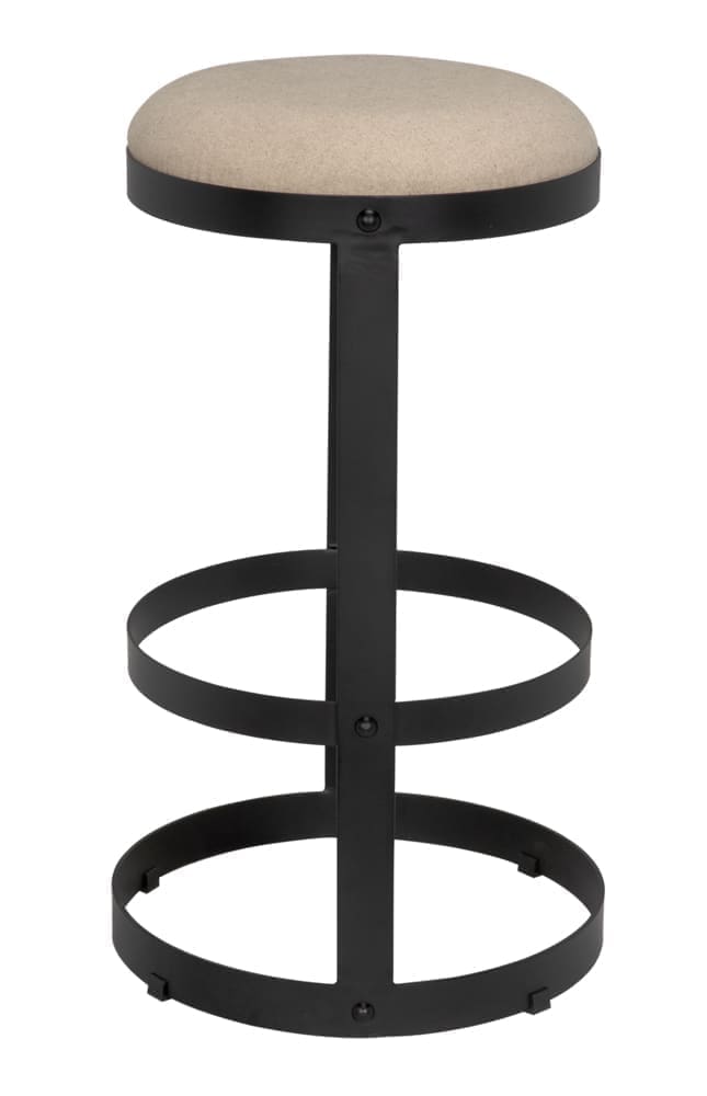 Dior Bar Stool, Black Iron