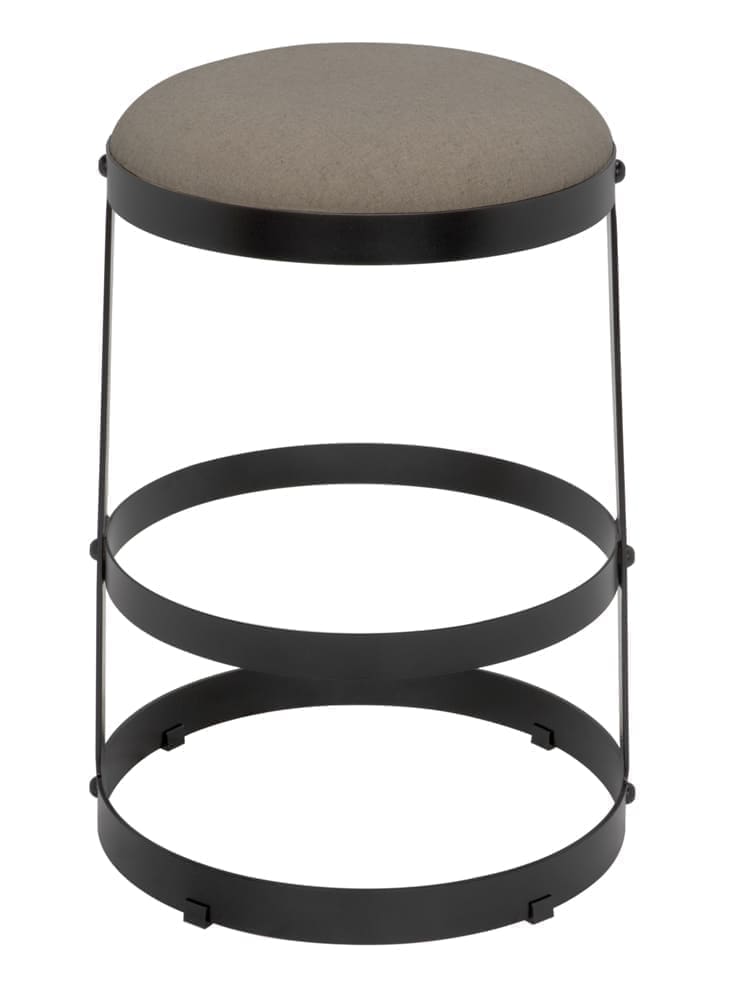 Dior Counter Stool, Black Iron