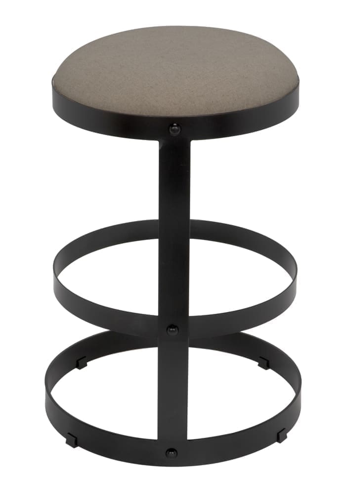 Dior Counter Stool, Black Iron