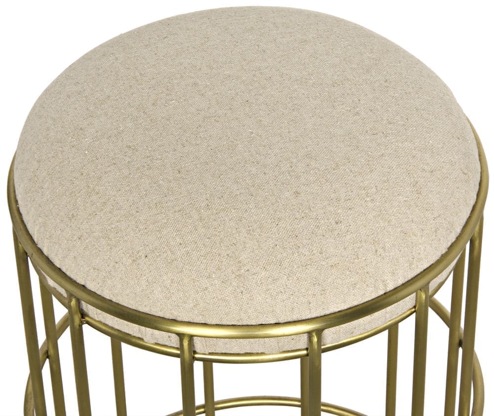 Ryley Counter Stool, Iron with Brass Finish