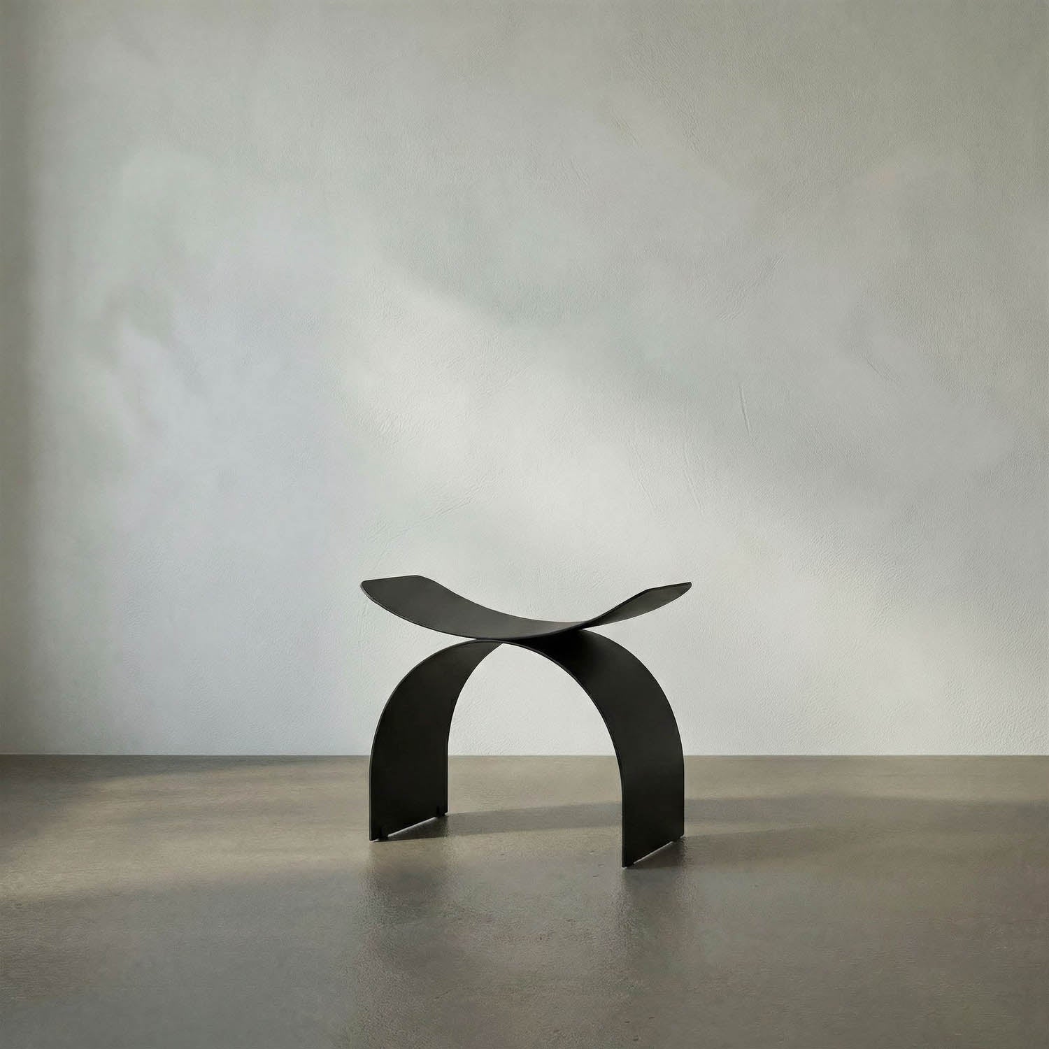 Papillon Stool, Black Iron by Noir